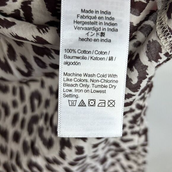 NEW J. Crew button down Beach cover-up Dress Leopard print Size XS - Picture 12 of 14